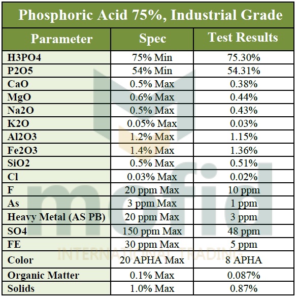 اسید فسفریک 75% صنعتی